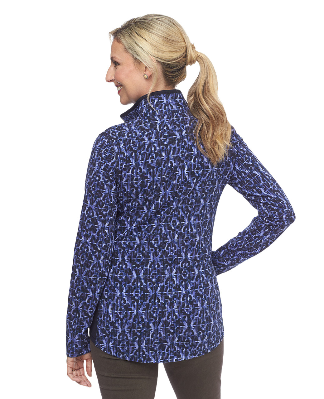 Women's printed panel jacket