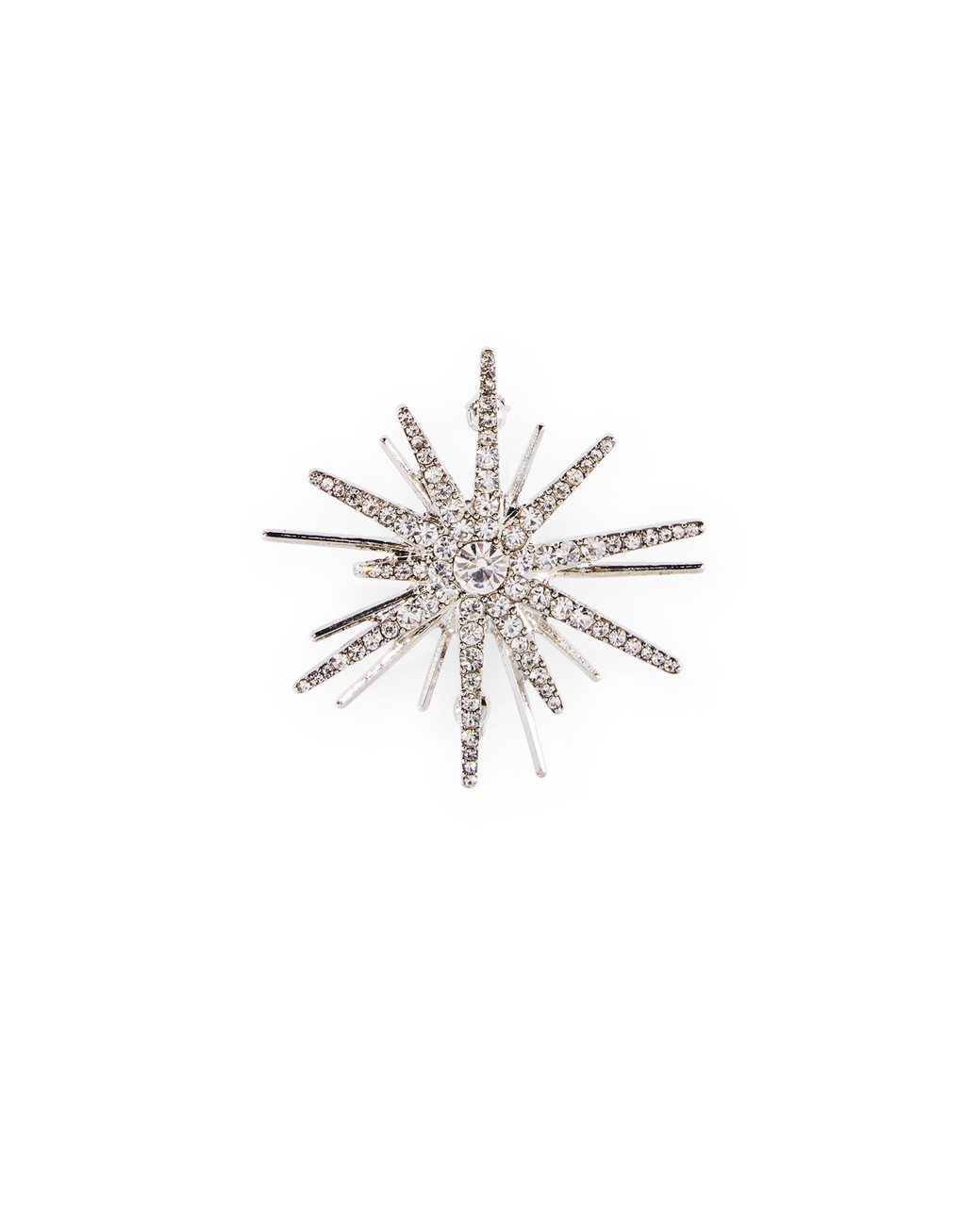 Silver star brooch