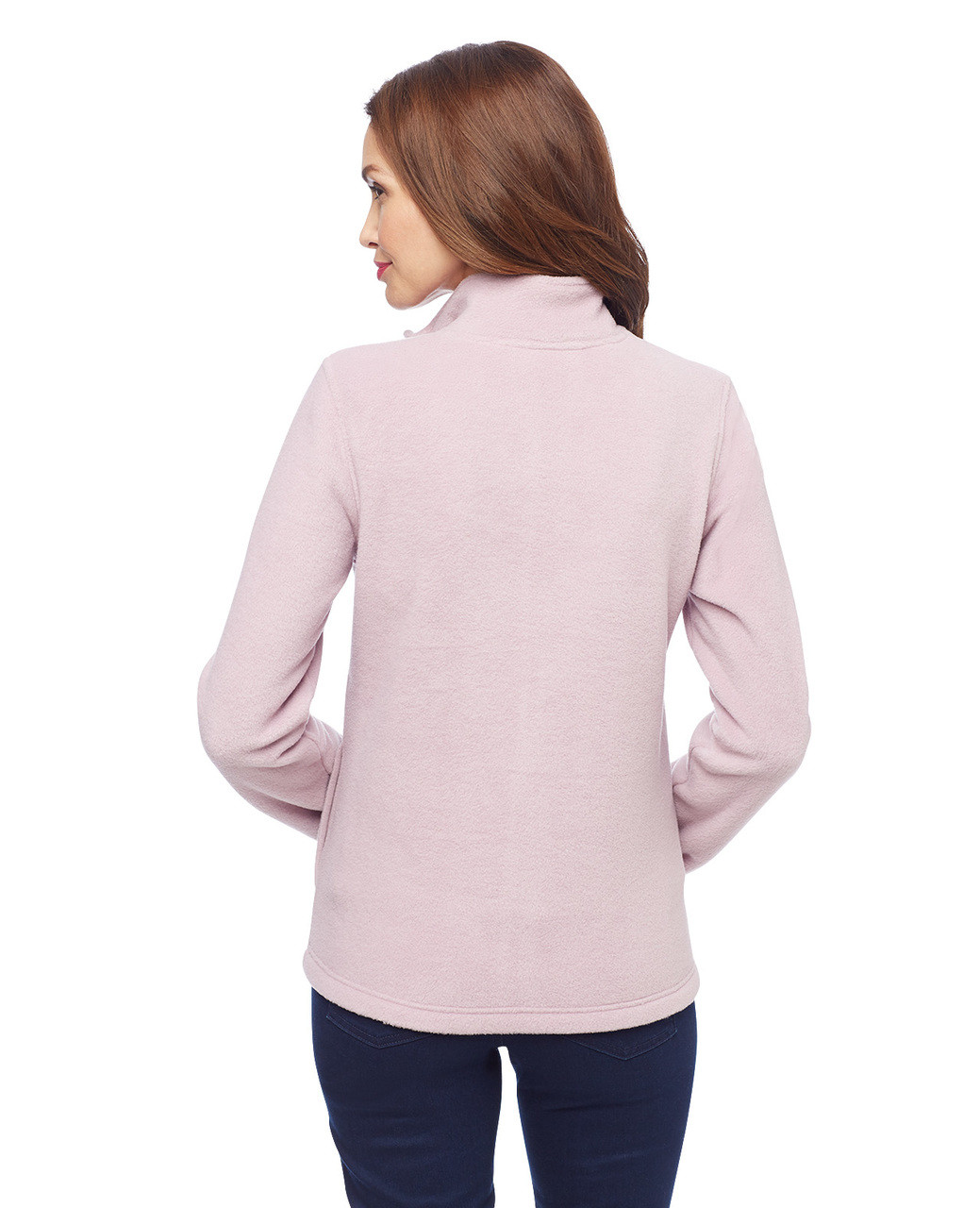 Women's zip up fleece sweater jacket