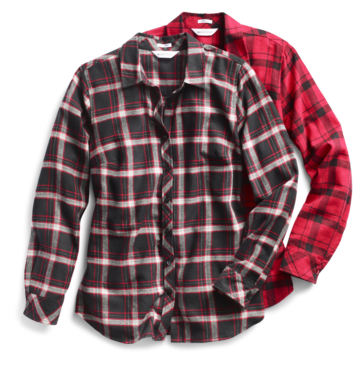 Women's plaid button up shirt