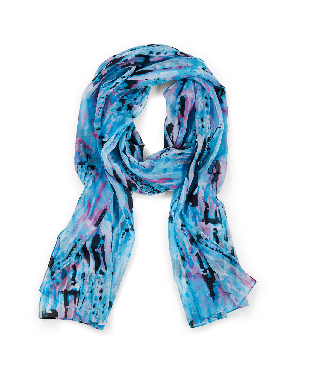 Women's viola abstract print scarf