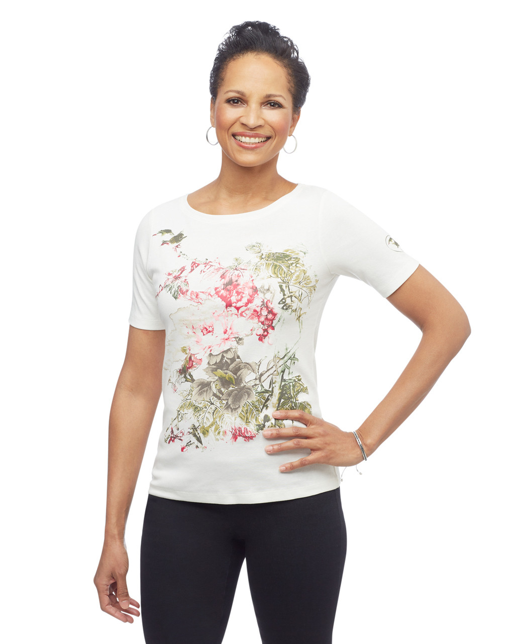 Women's boatneck graphic Children's Miracle Network charity tee