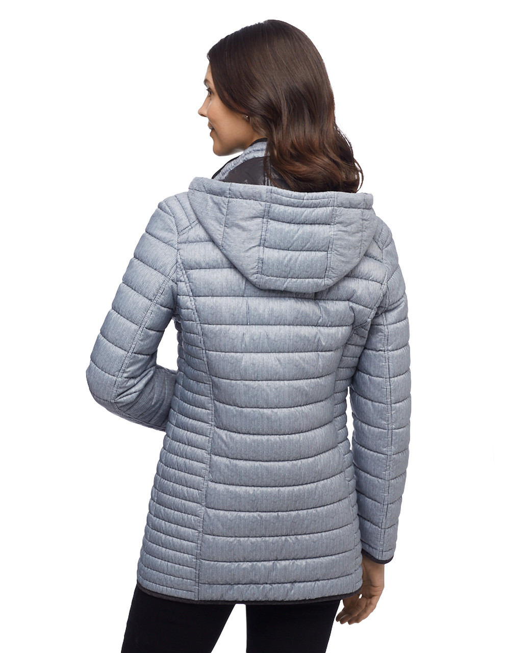 Women's Fen-nelli navy stripe lightweight quilted jacket