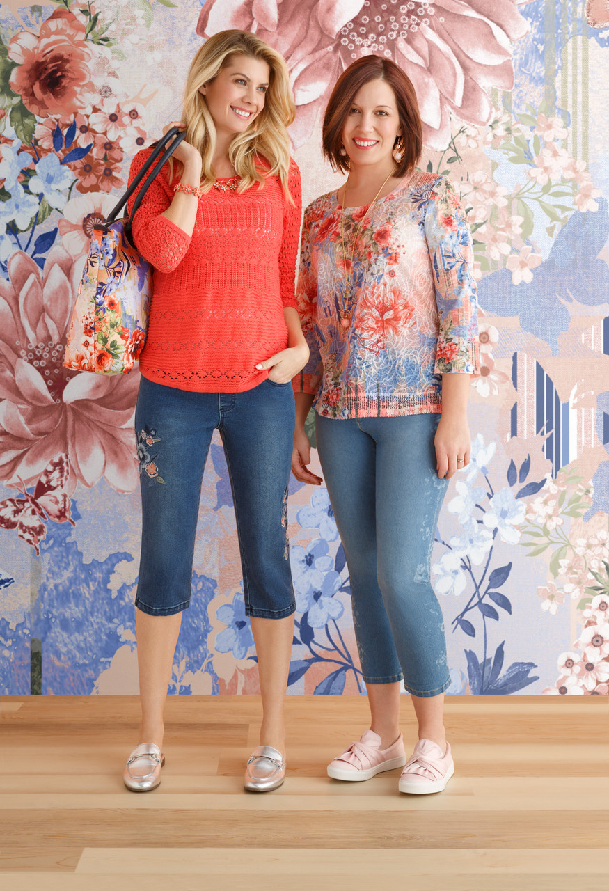 Women's floral printed tote bag