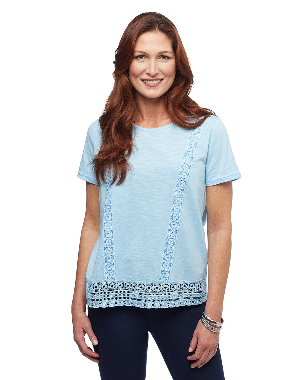 Womens Amanda Green crochet shirt