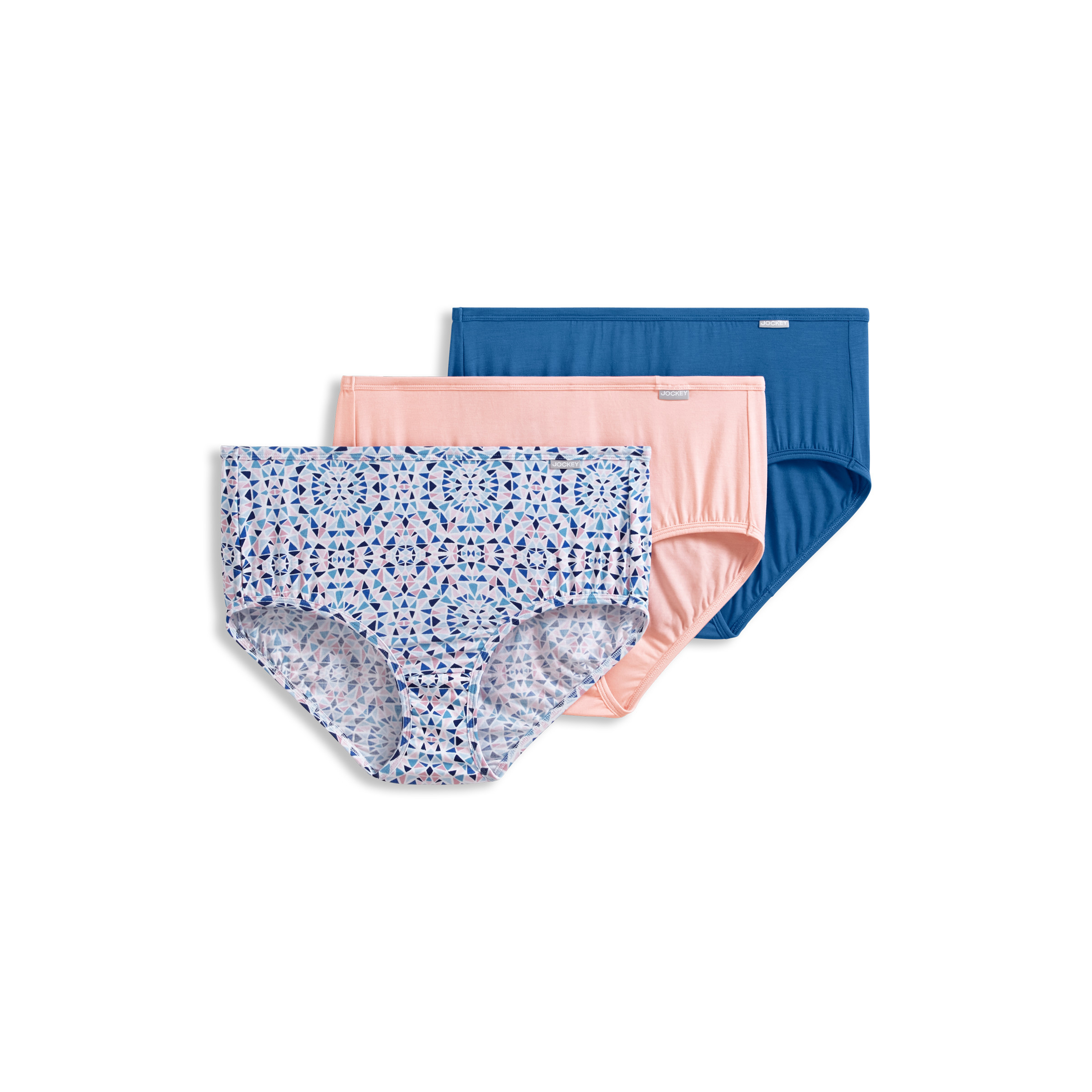 Jockey Elance Super Soft Brief -3 Pack Blue Wash
