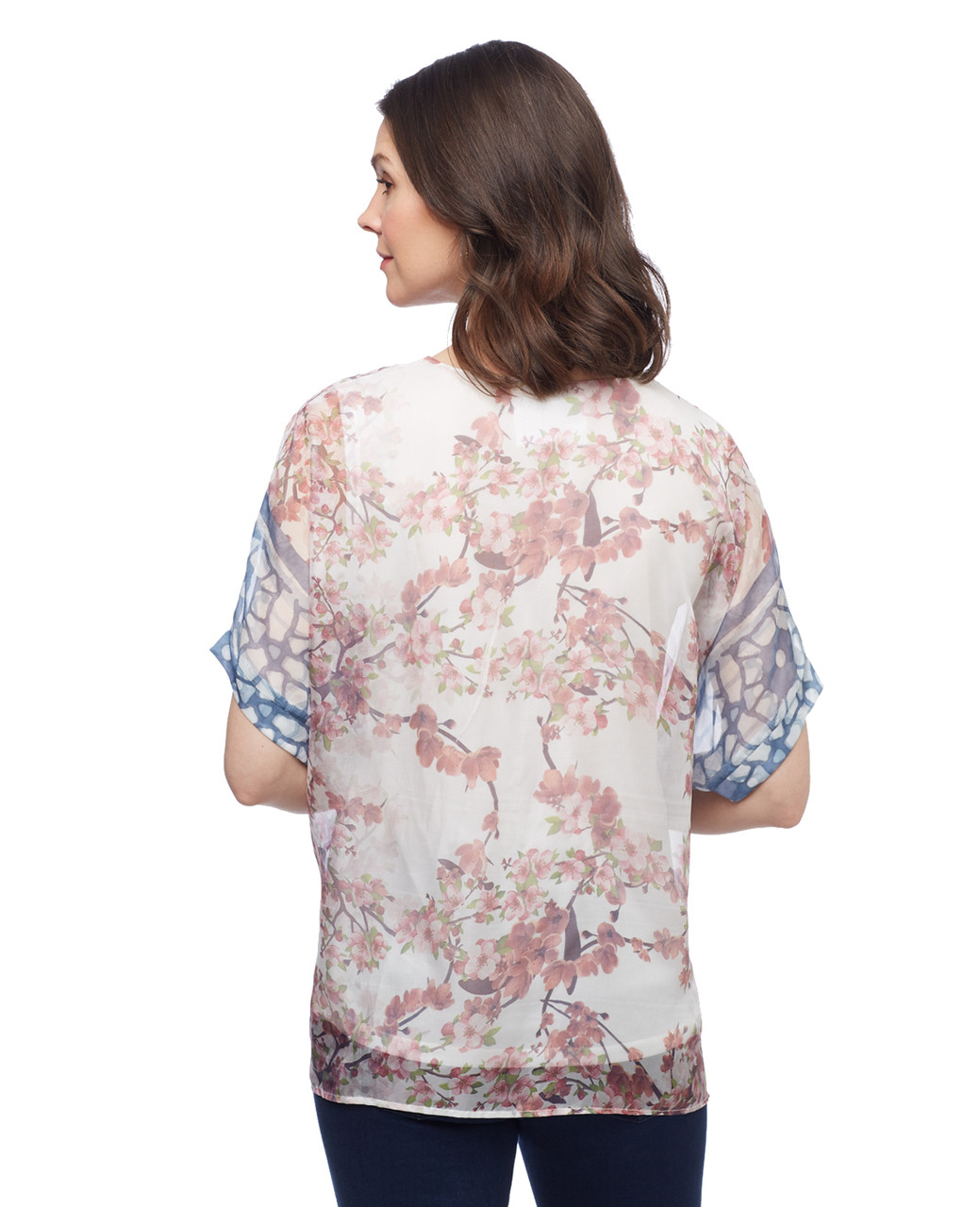 Women's vanilla floral Point Zero top