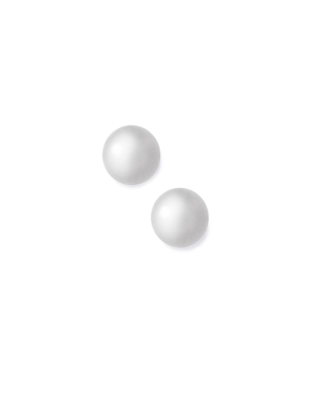 Women's sterling silver pearl stud earrings