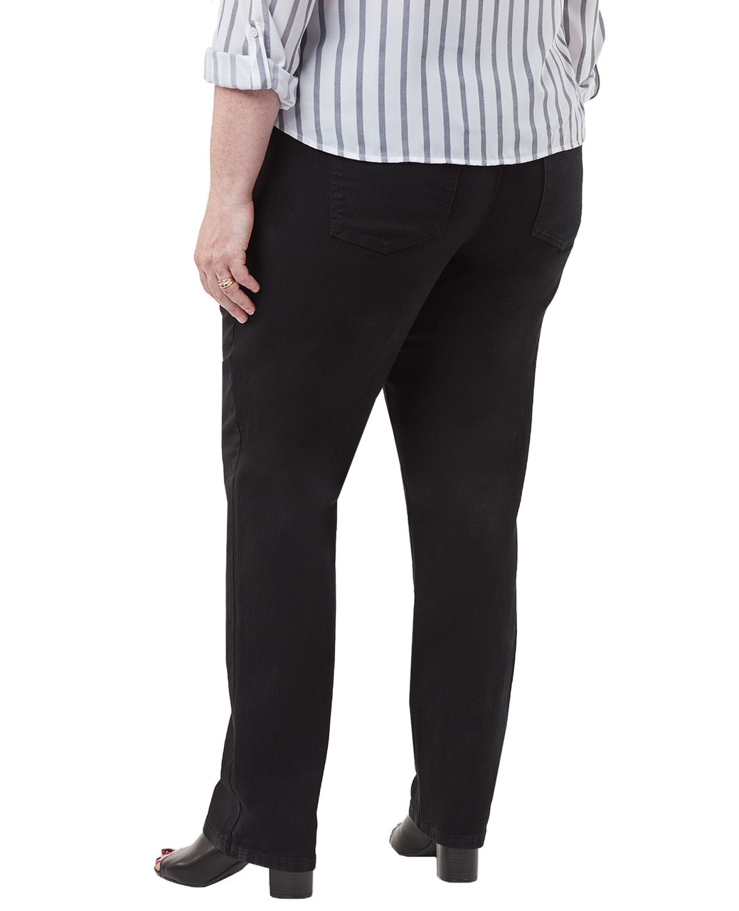 Women's black slimming jeans