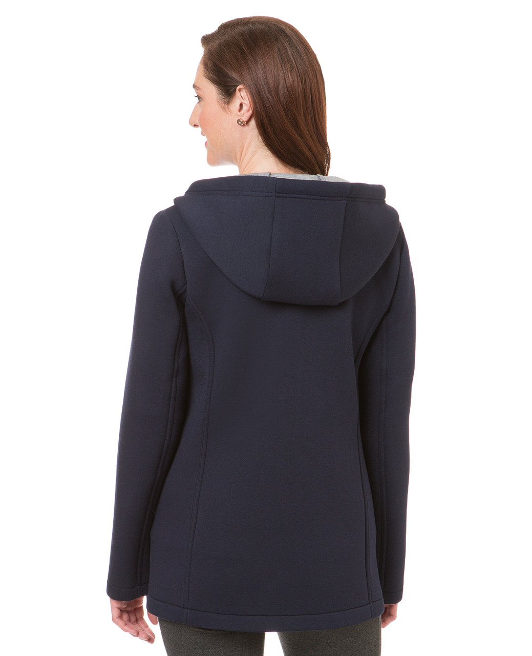 Women's navy double knit jacket