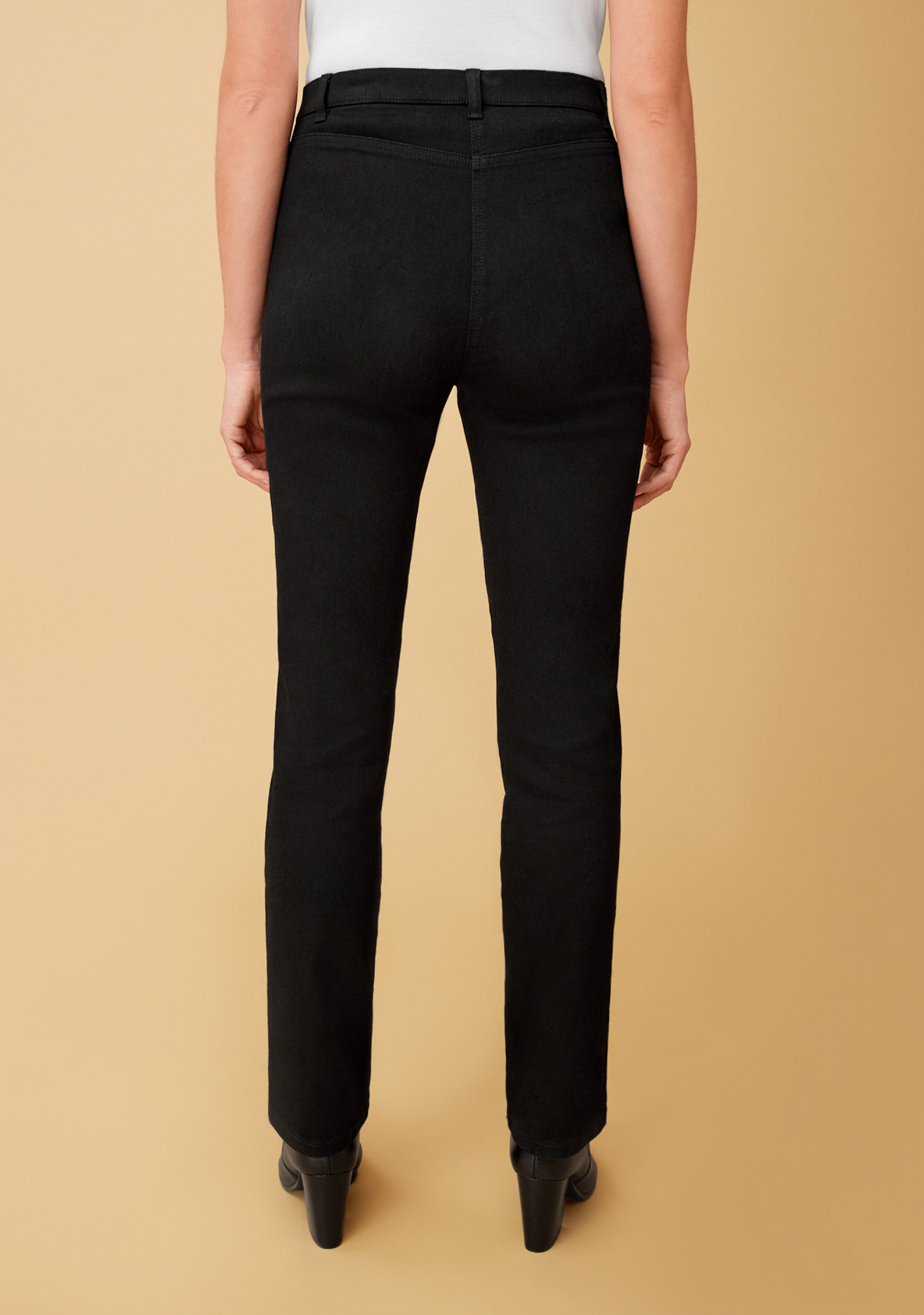Essential Slim Black Jean Back View