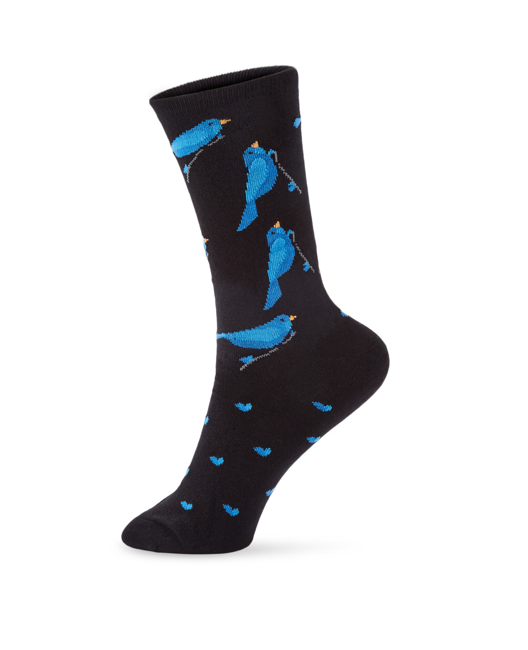 Women's blue bird crew socks