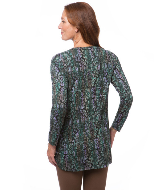 Women's boat neck tunic top