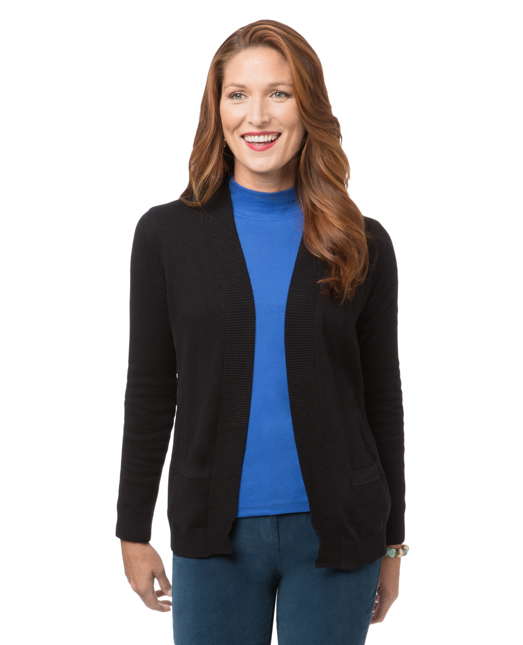 Women's edge to edge classic cardigan
