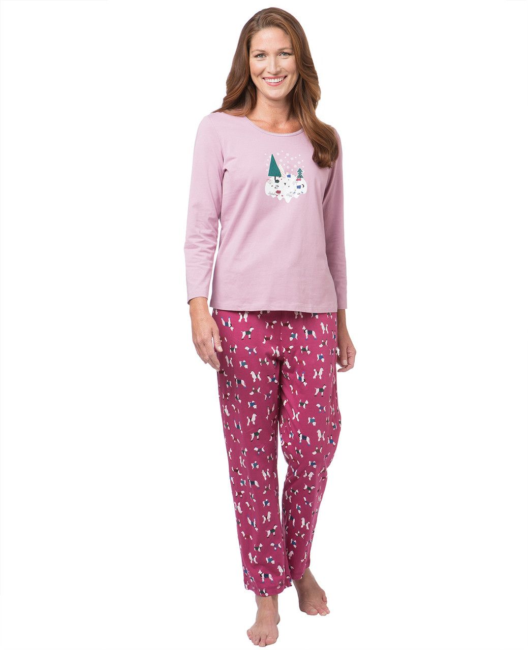 Women's dog print pyjama set