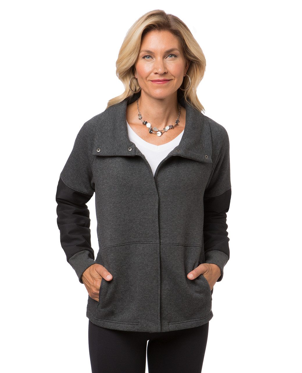 Women's funnel neck jacket