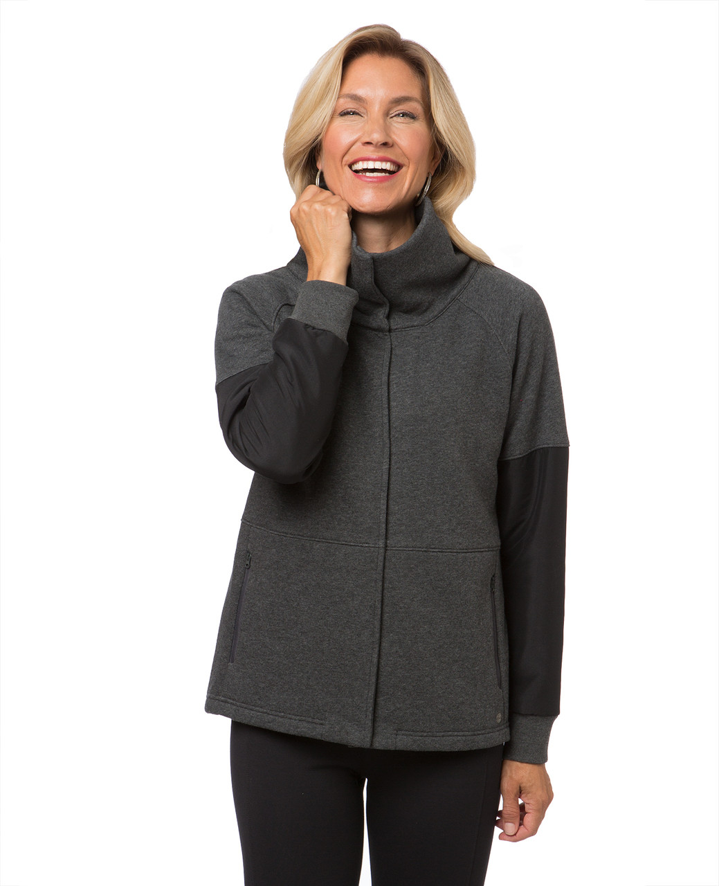 Women's funnel neck jacket
