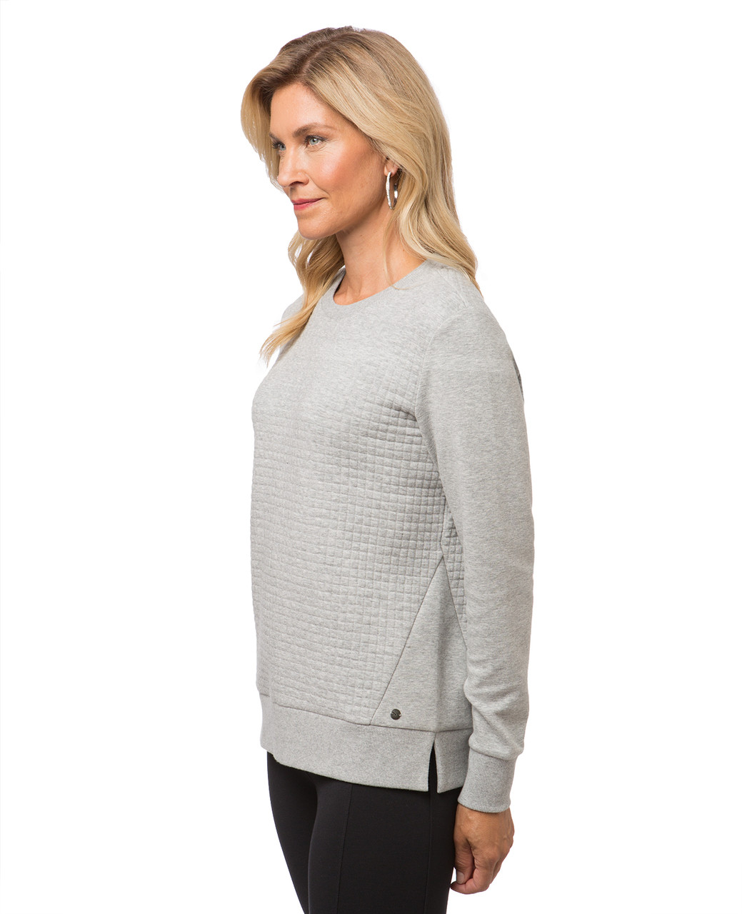 Women's grey popover sweater