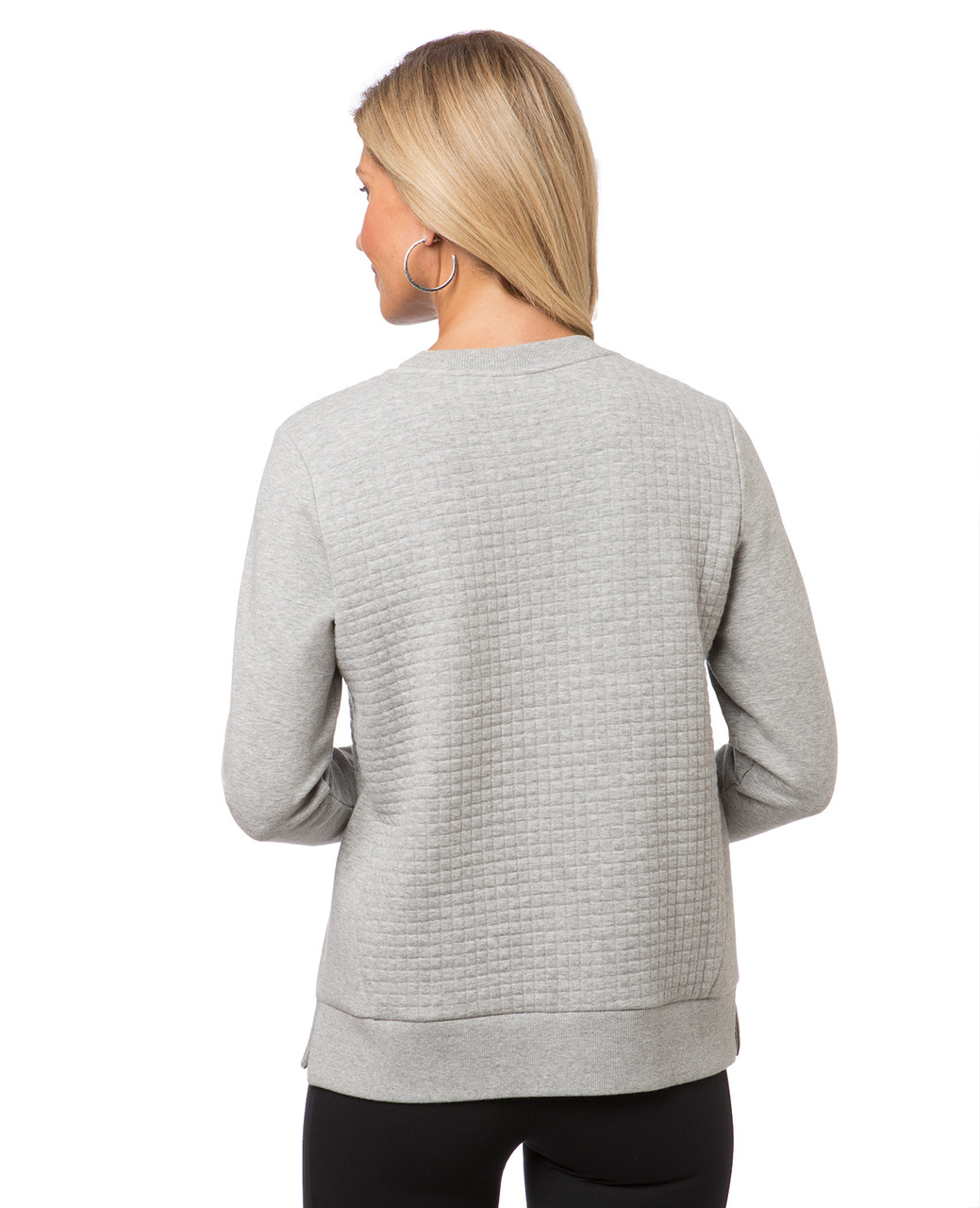 Women's grey popover sweater