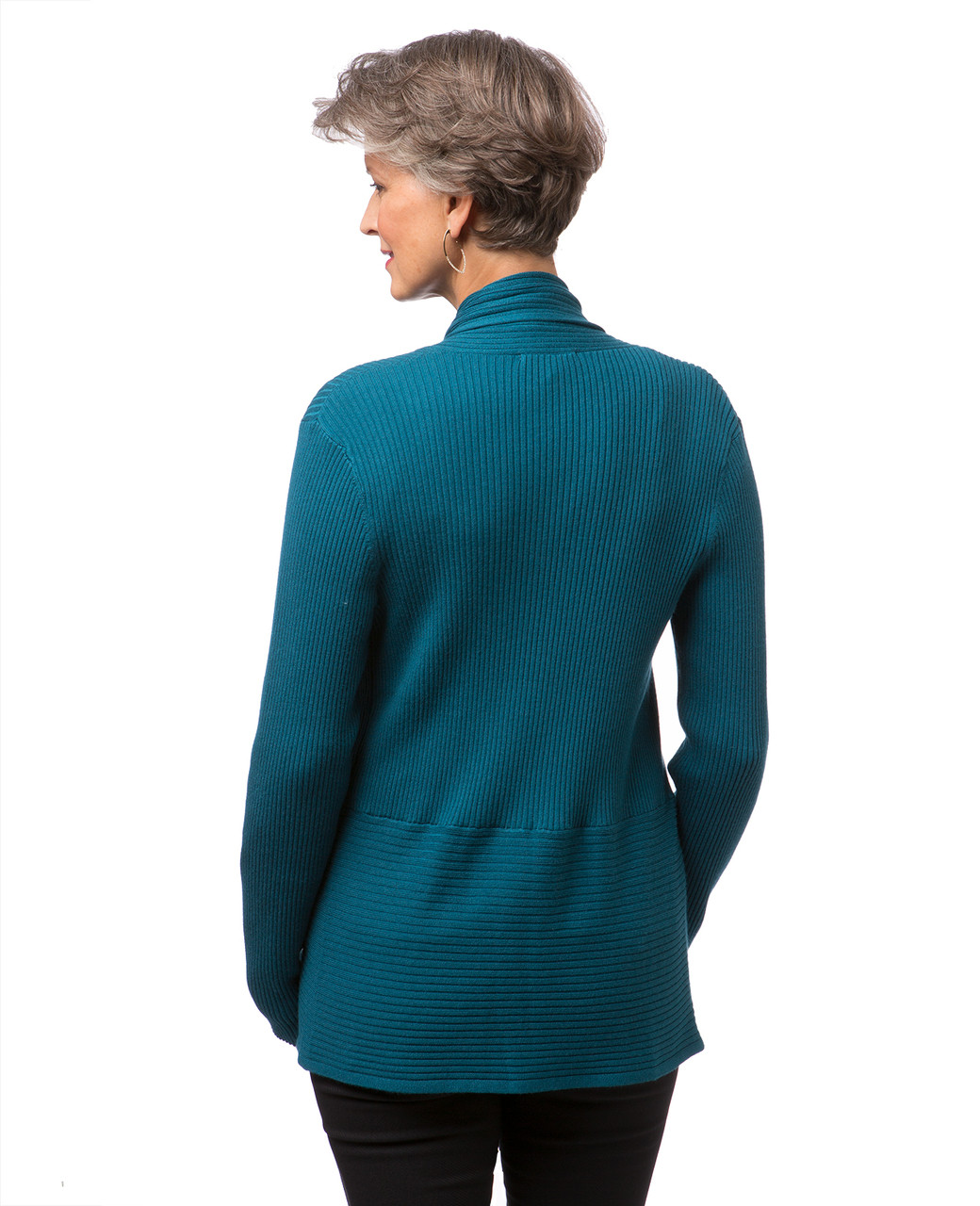 Women's long sleeve open-front cardigan