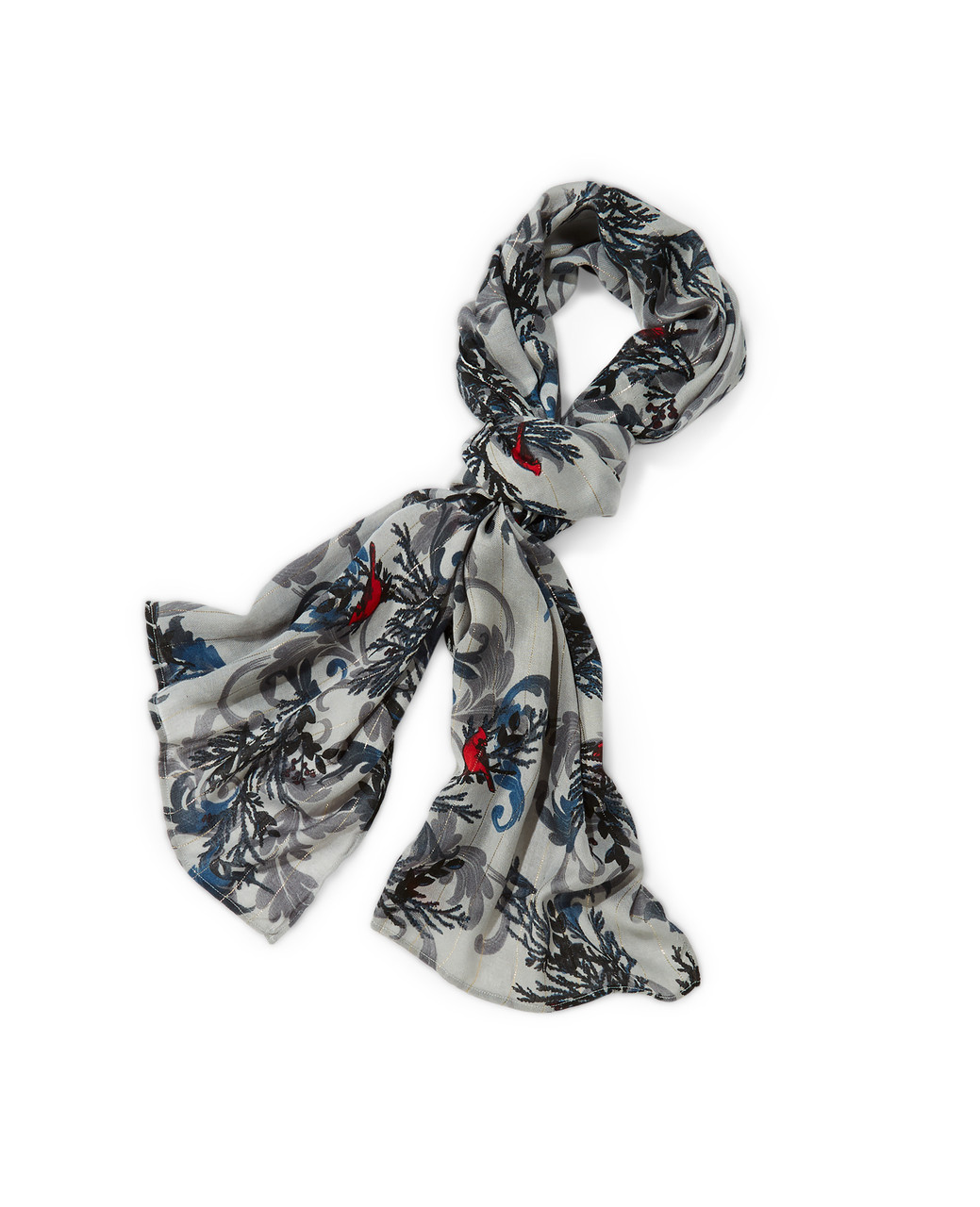 Women's bird print scarf
