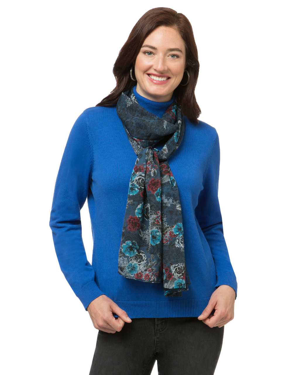 Women's floral paisley scarf