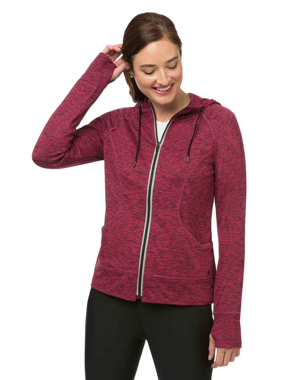 Women's fleece activewear jacket
