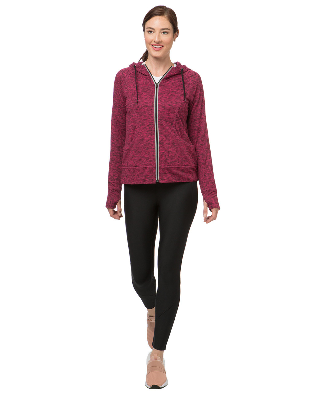 Women's fleece activewear jacket