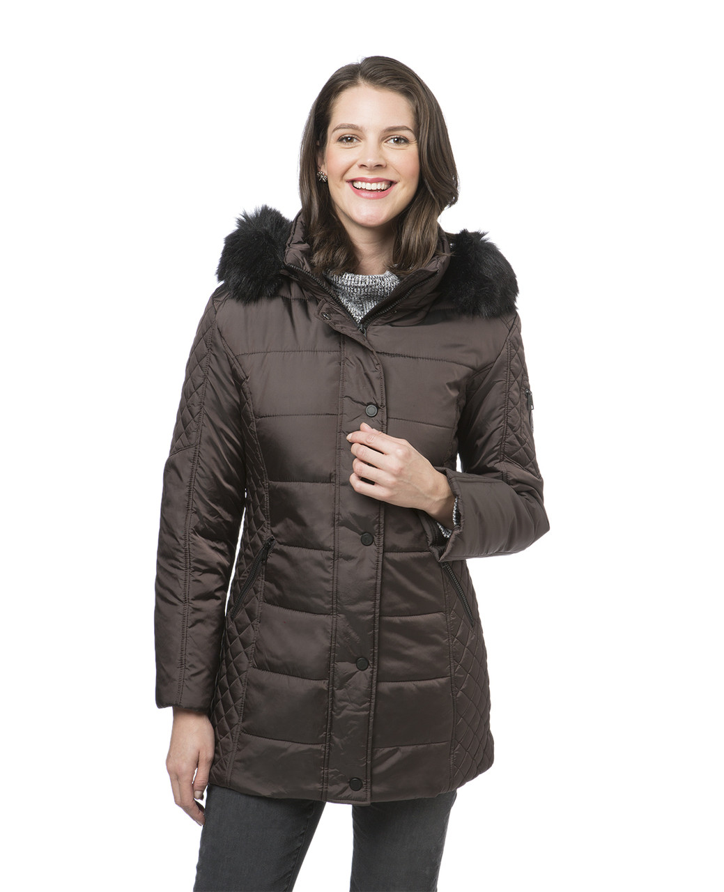 Women's quilted winter jacket