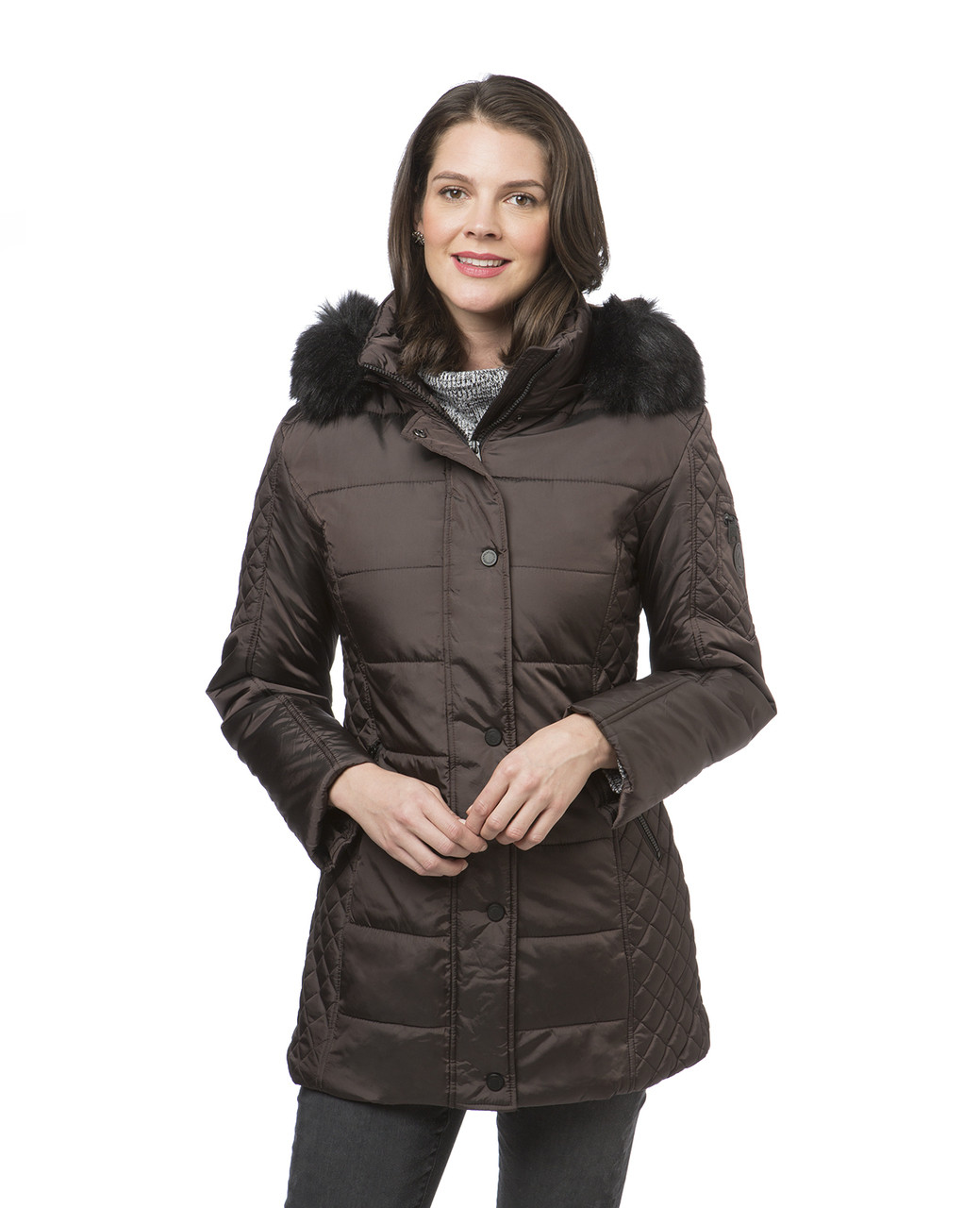 Women's quilted winter jacket
