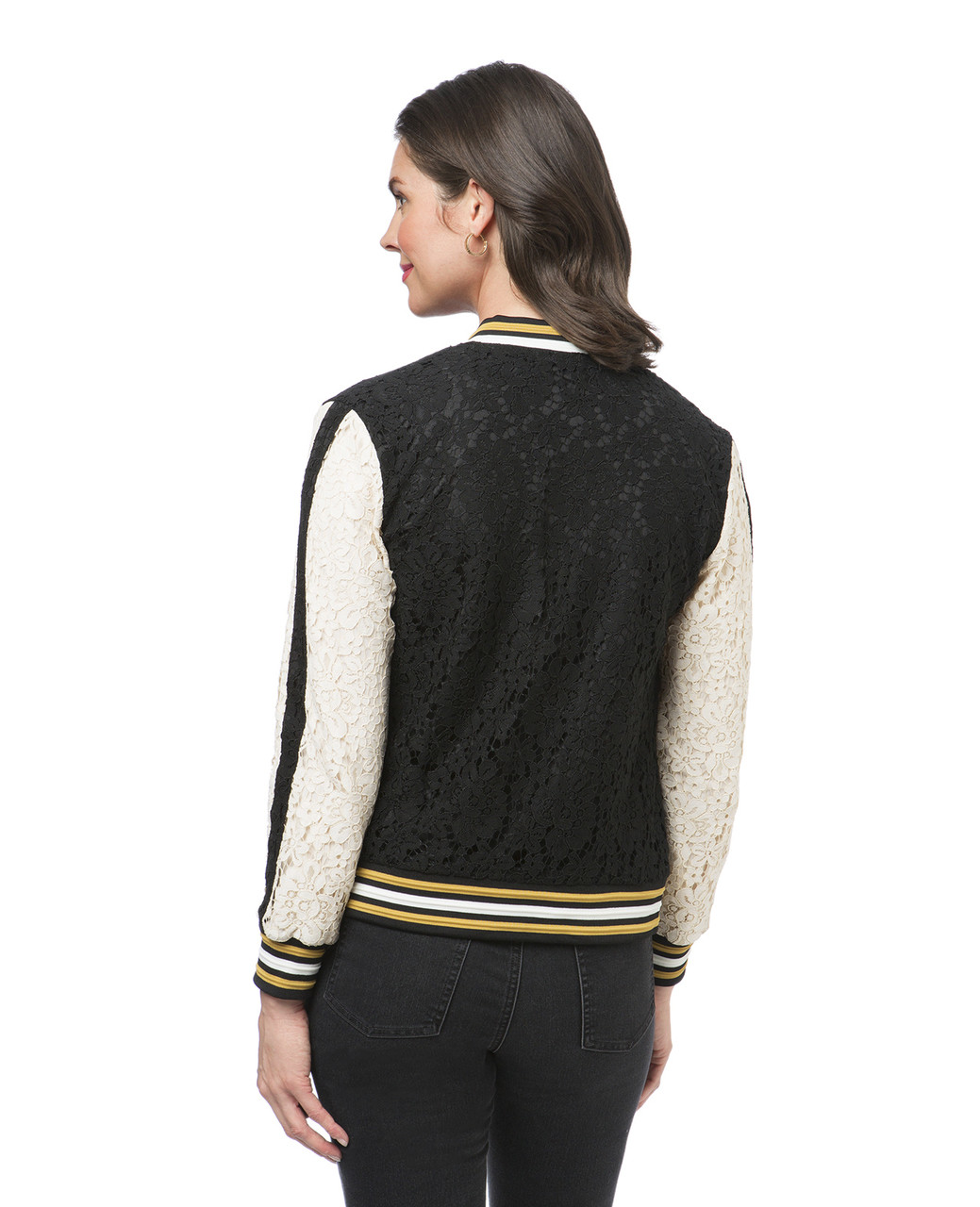 Women's black bomber jacket