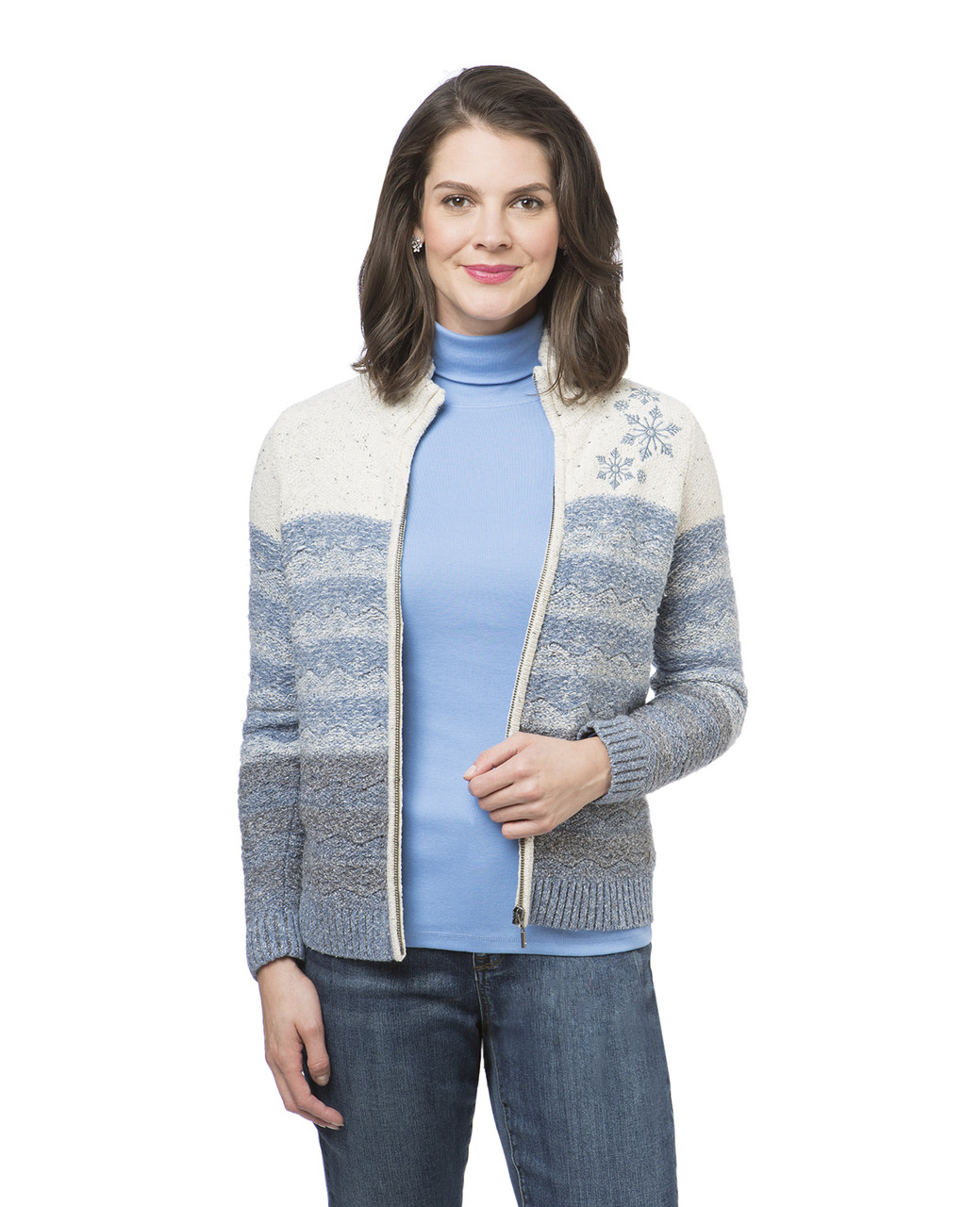 Women's petite winter cardigan