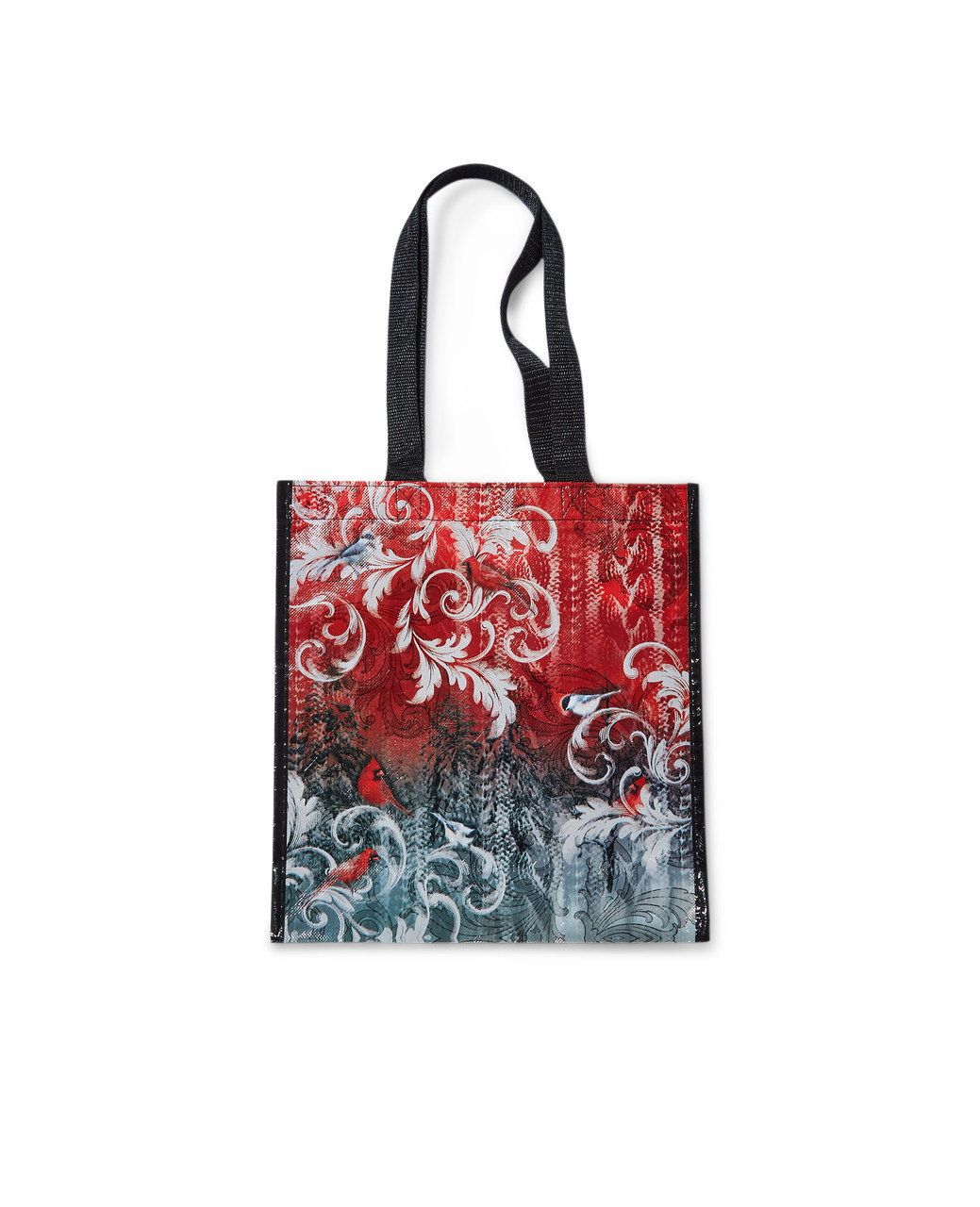 Festive reusable eco bag with cardinal print