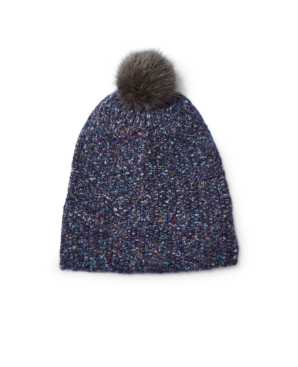 Women's pom pom knit hat