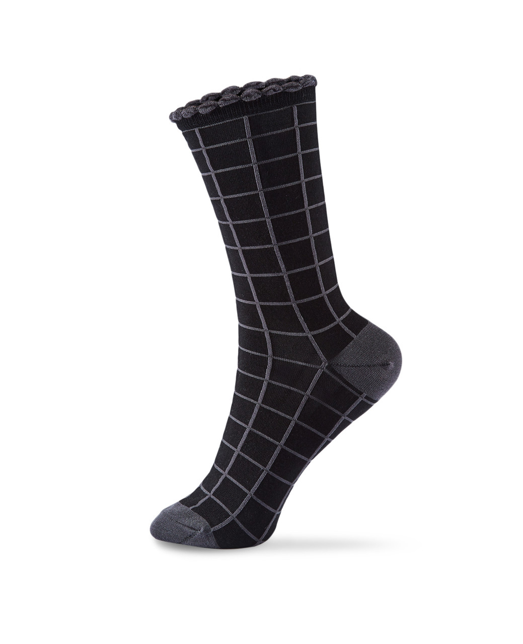 Women's Point Zero windowpane bamboo socks