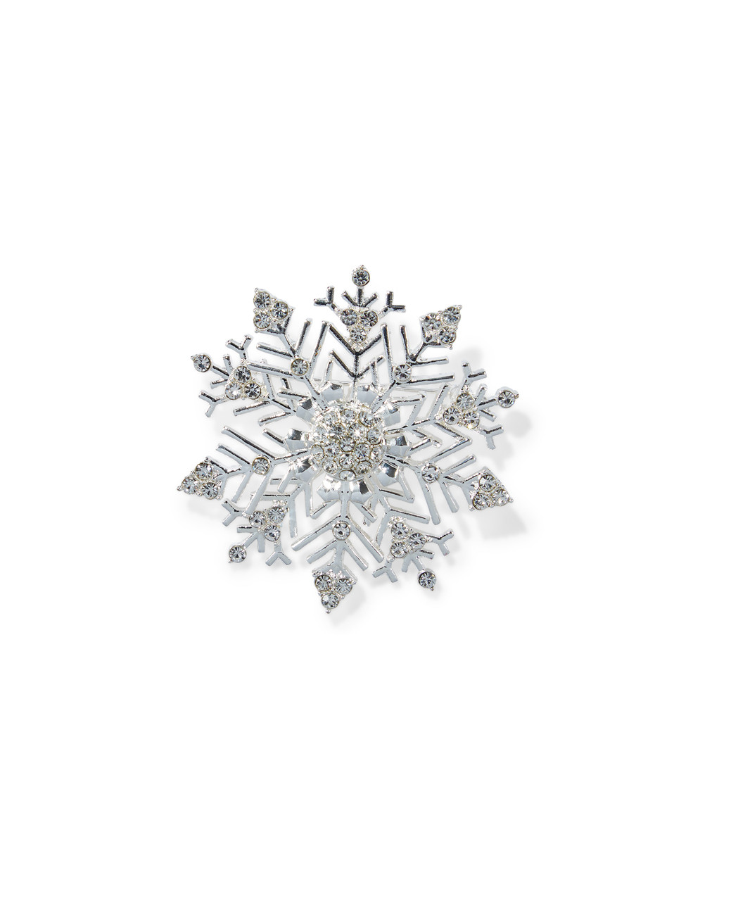 Women's snowflake festive brooch