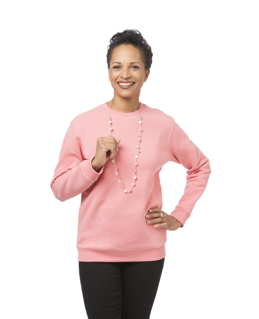 Solid Crew Neck Sweatshirt