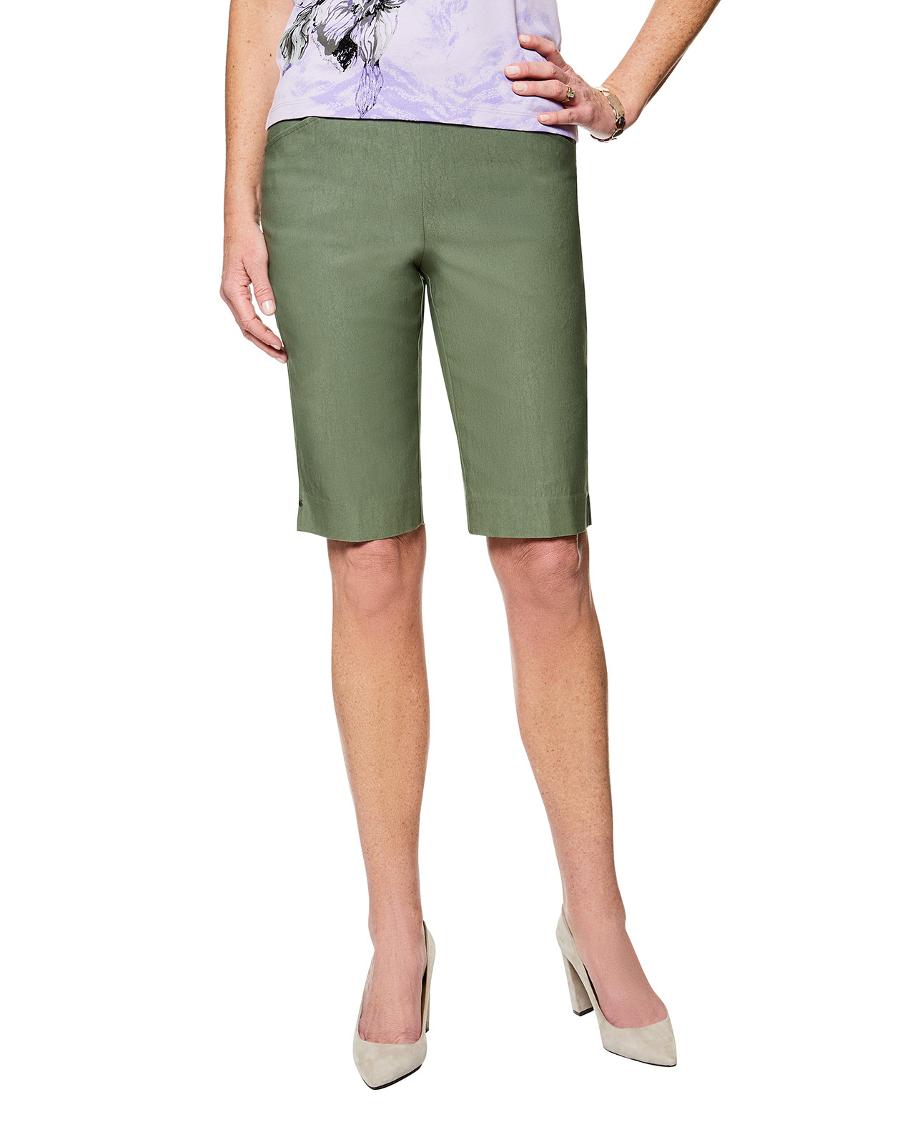 Women's pull-on Bermuda shorts