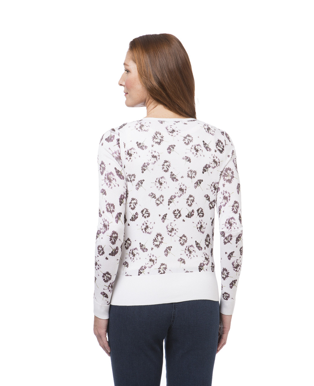 Women's white button down cardigan