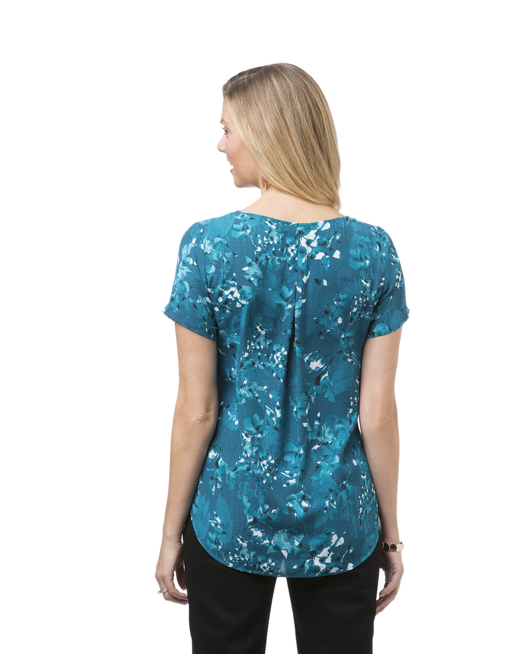 Women's short sleeve floral top