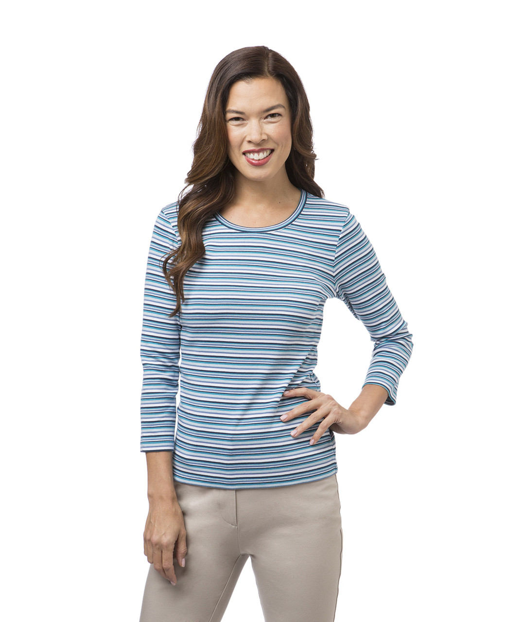 Striped Crew Neck Tee
