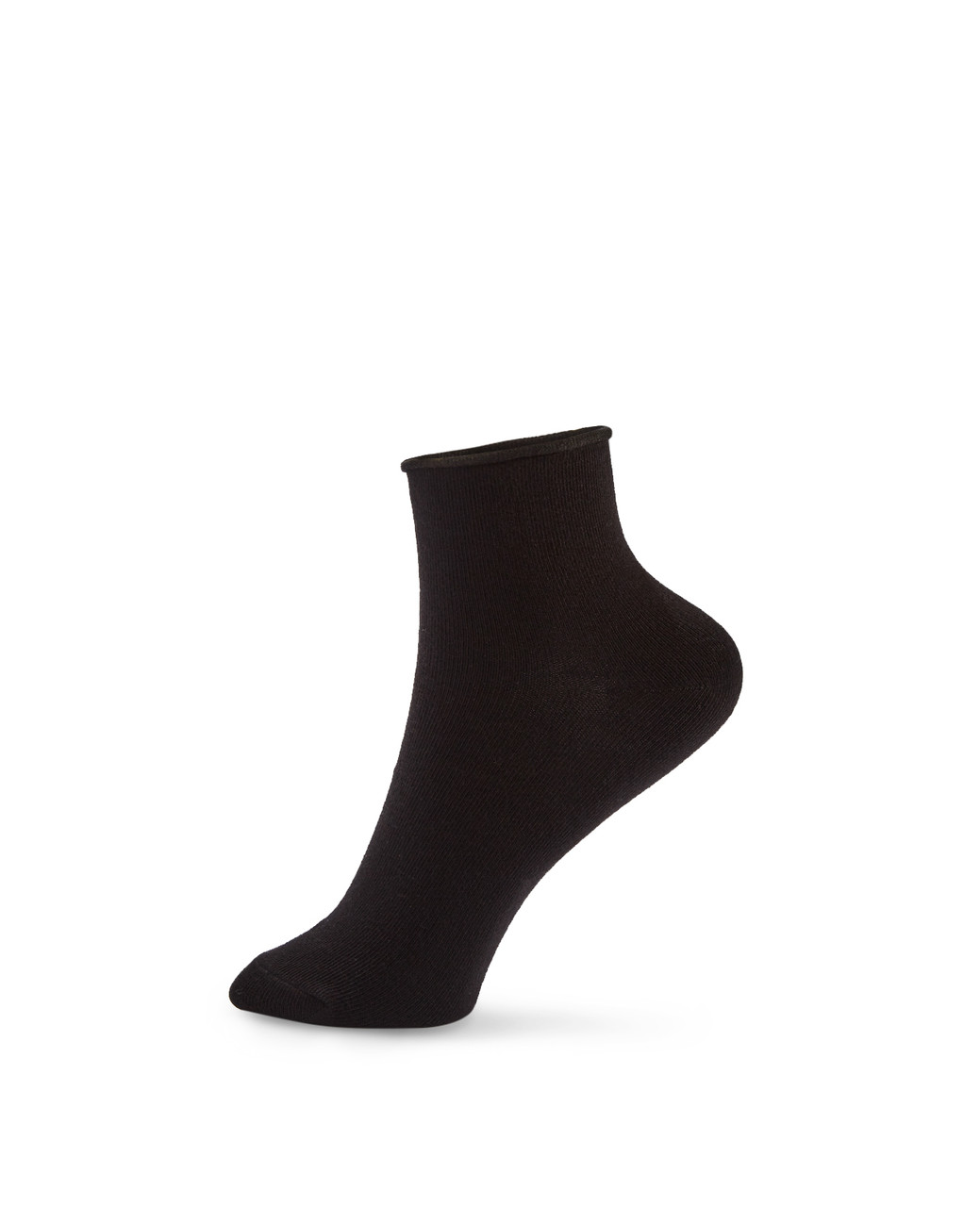 Women's black crew socks