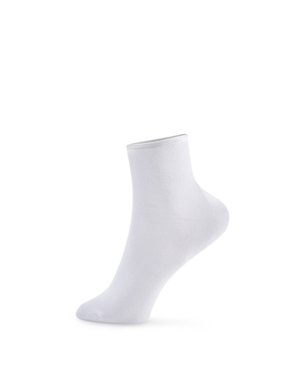 Women's white crew socks