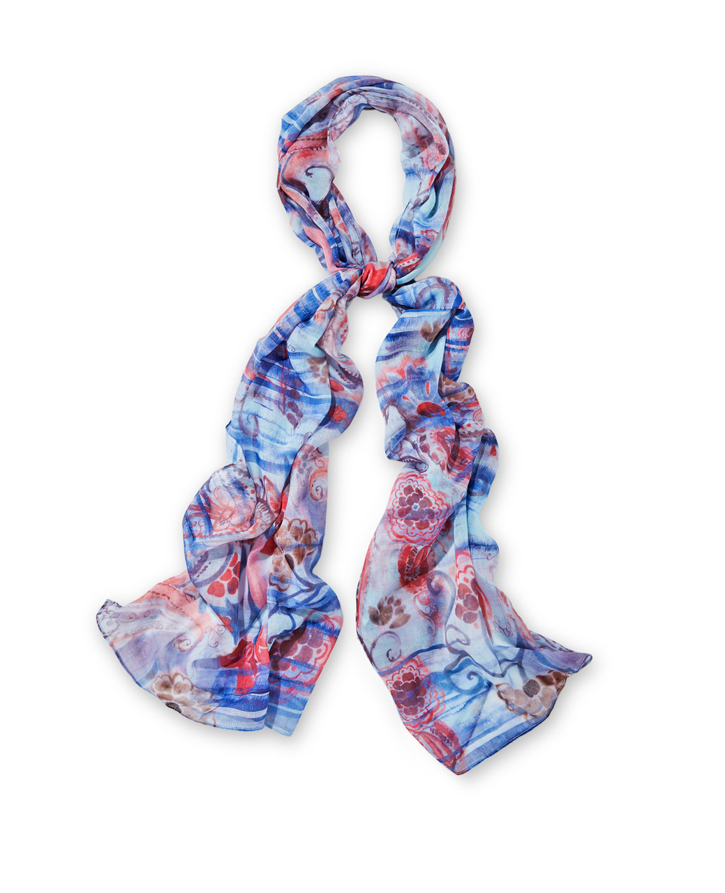 Women's faded paisley scarf