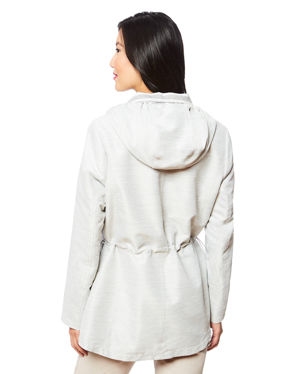 Women's grey sporty windbreaker jacket
