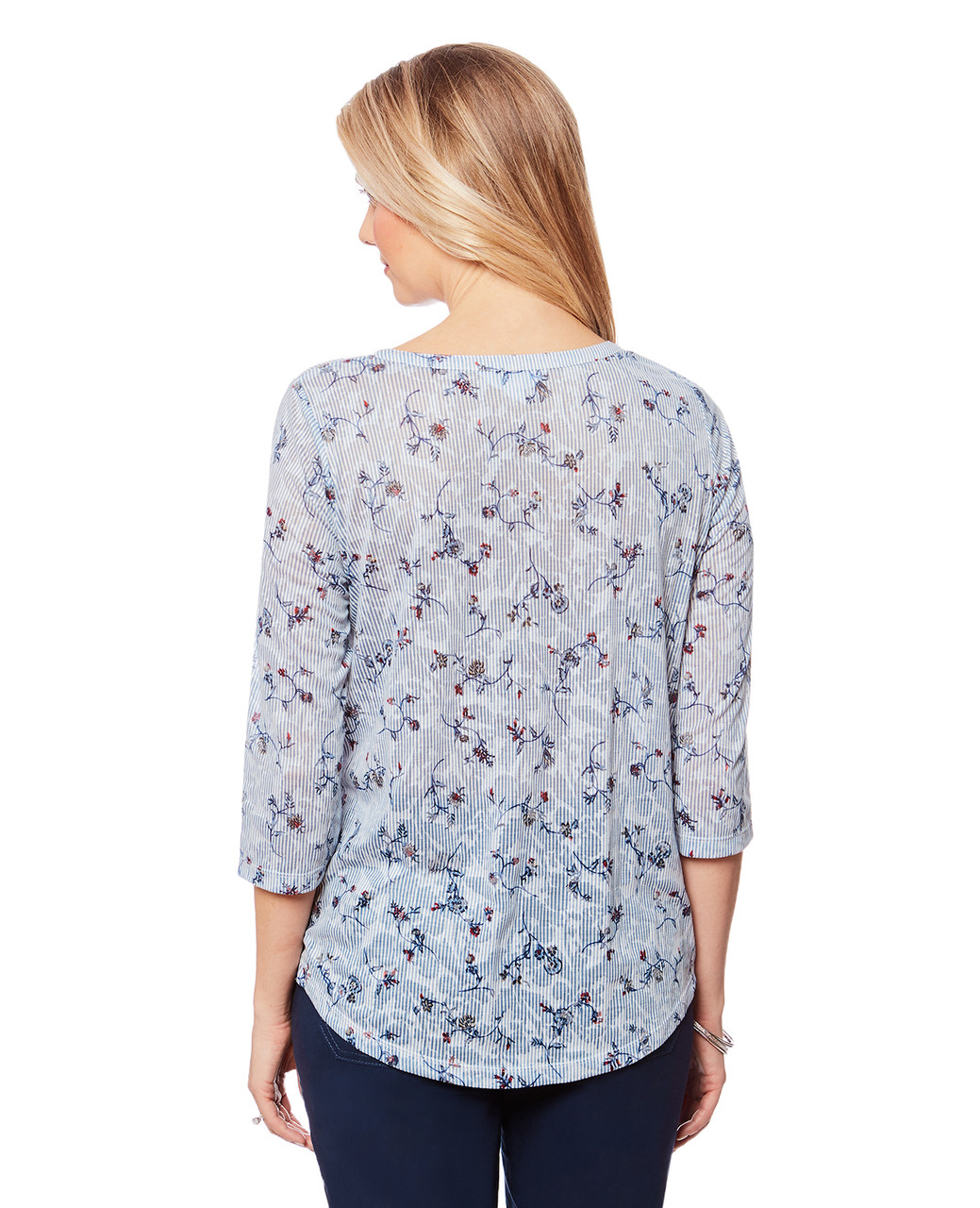 Button Front Floral Shirt