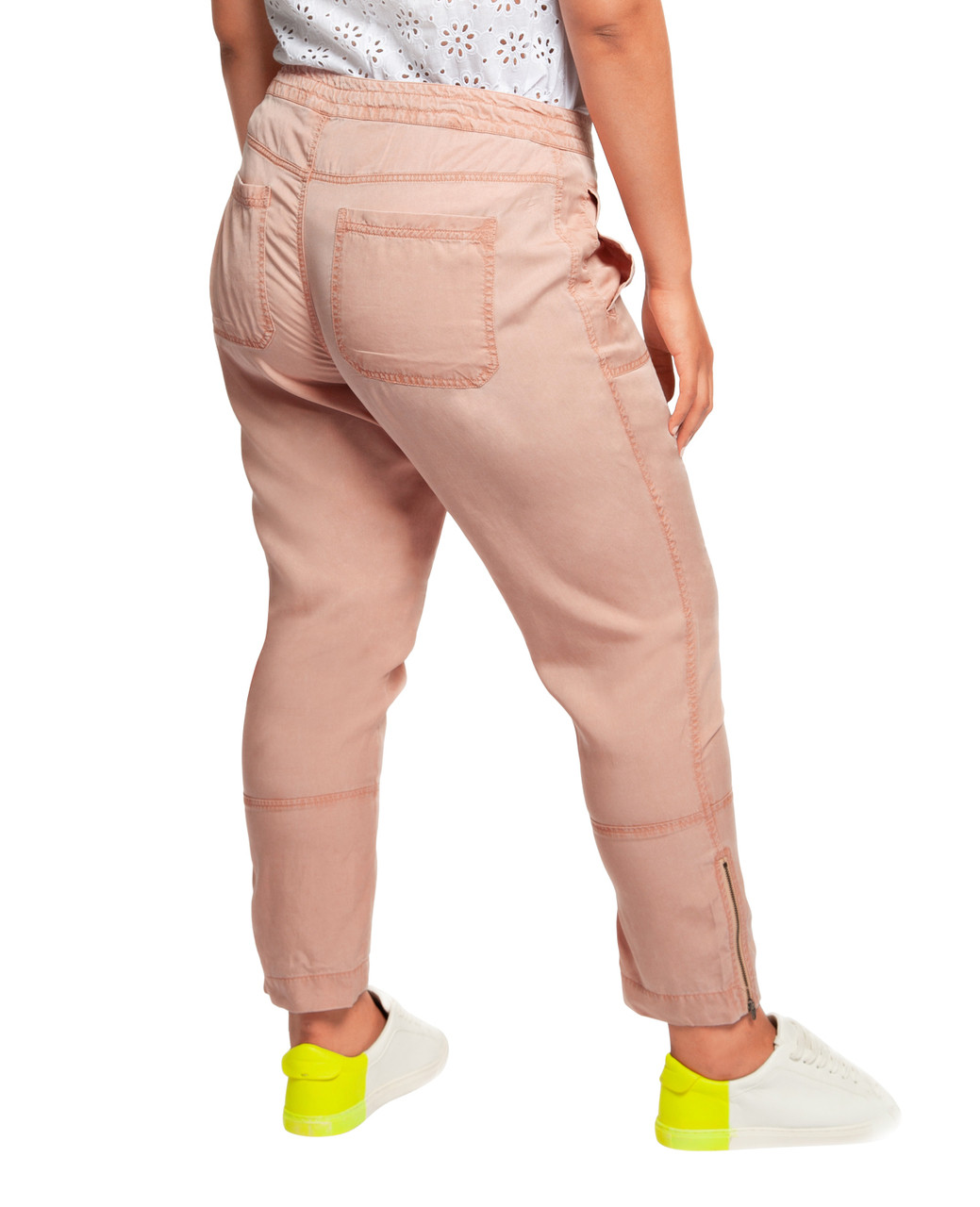 Plus Women's Pink Cargo Pants