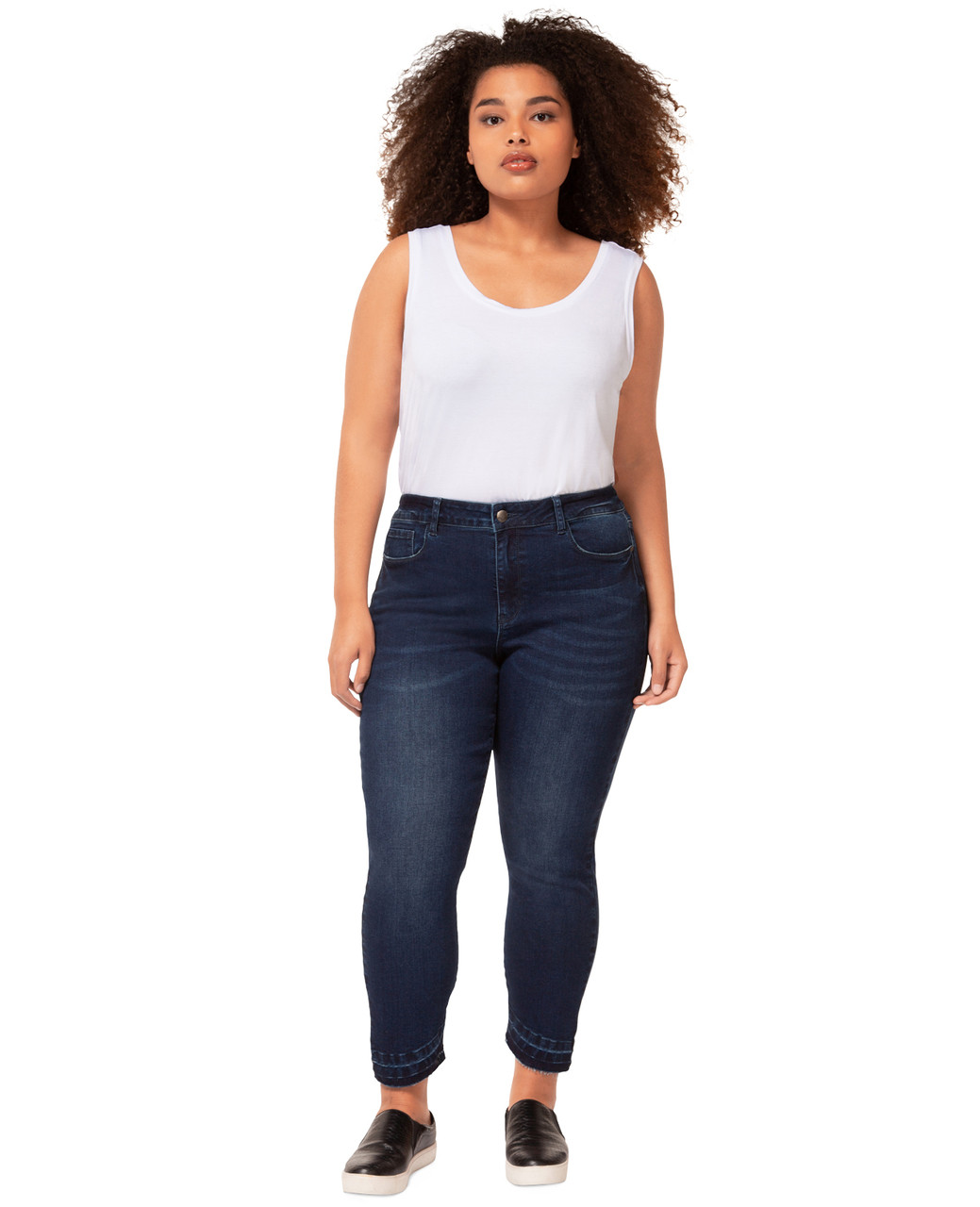 Plus Women's Denim Crop