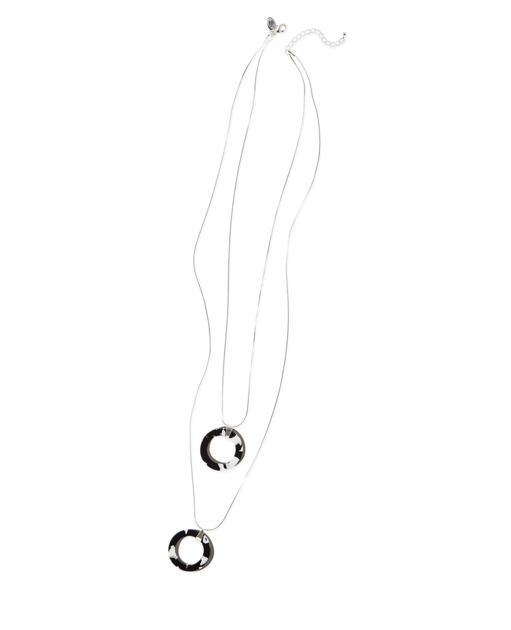 Women's layered disc necklace