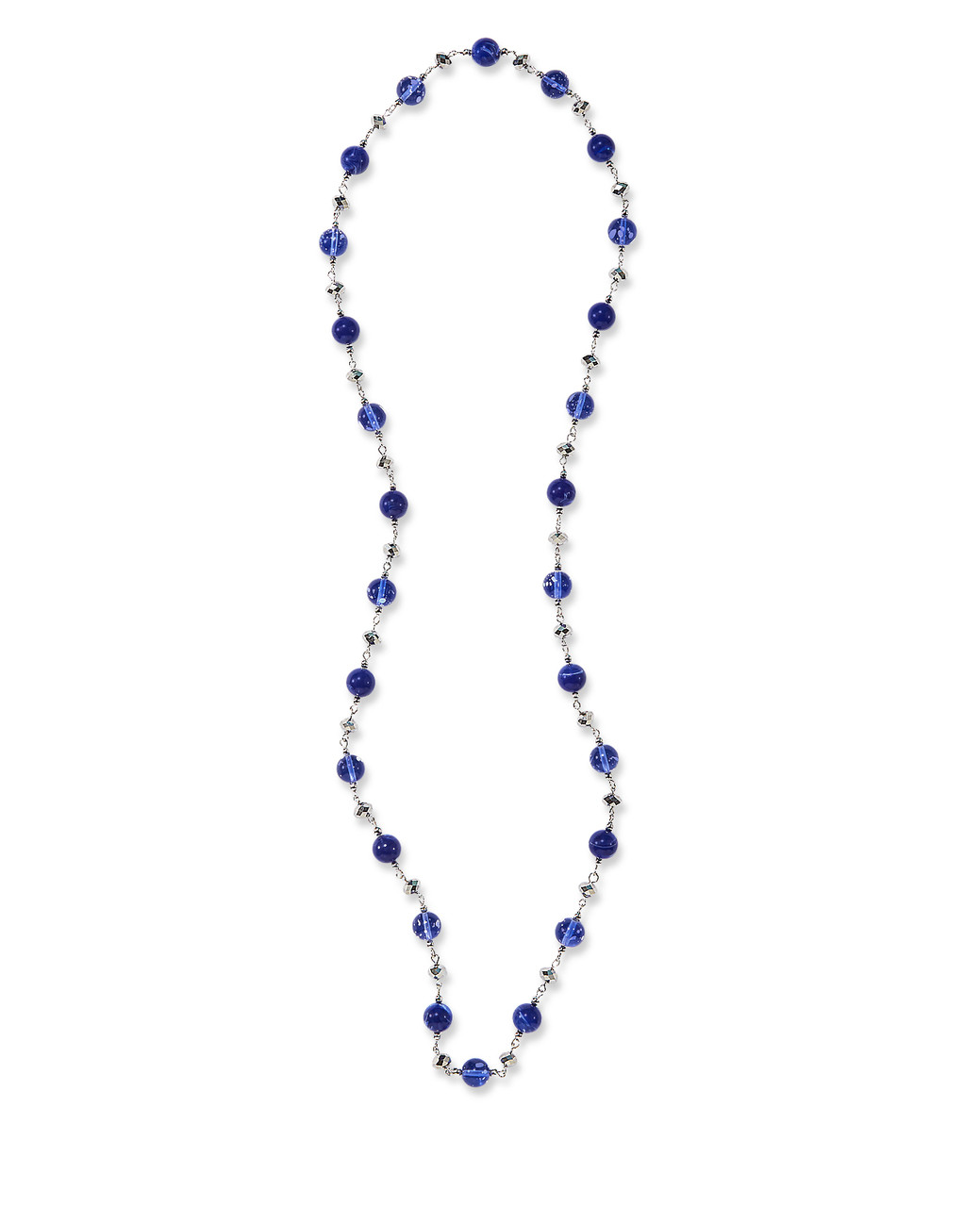 Women's Murano glass long station necklace
